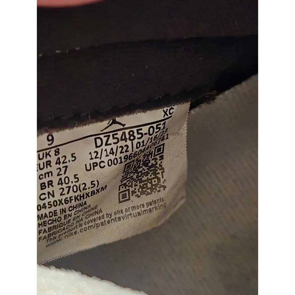Air Jordan 1 Retro High OG Washed Black Men’s Size 9